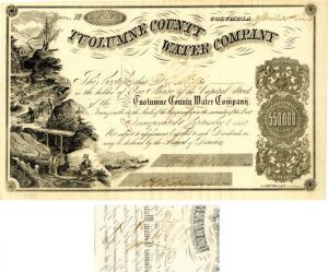 Tuolumne County Water Co. signed by D.O. Mills