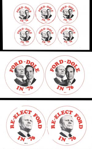 Ford Campaign Button Sheets - Americana