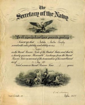 Honorable Discharge from the Secretary of the Navy