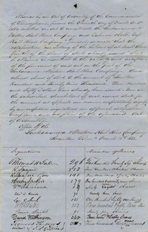 Act of Assembly 1853