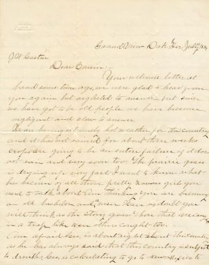 Handwritten Letter from Grand View, Dakota