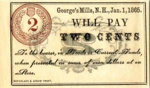 Two Cents coupon for George's Mills