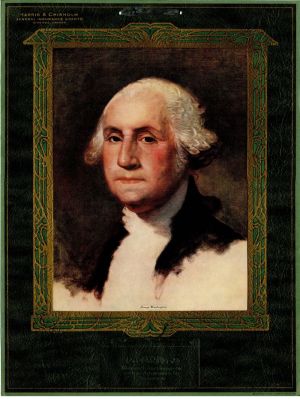 Sample Ad Calendar with George Washington