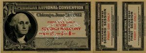 Ticket for 1932 Republican National Convention - Americana