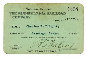 Pennsylvania Railroad Co. Railroad Pass - Americana