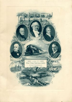 1926 Large Commemorative Dinner Menu  - Fantastic Americana - Showing Vanderbilt, Corning, Featherstonhaugh, Van Rensselaer & Crowley