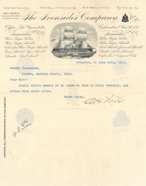 Ironsides Co. - Letterhead - Americana - Great History