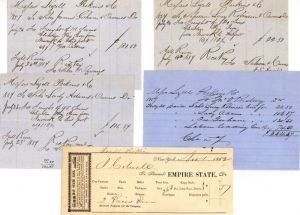 Group of Schooner and Steamer Receipts - Americana