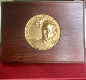 George H.W. Bush -  Inaugural Wood Box 