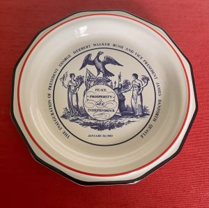 George H.W. Bush- Inaugural Commemorative Plate