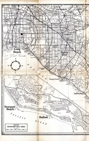 Map of Orange County, California - Americana
