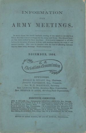 1864 dated U.S. Christian Commission Booklet - Civil War Americana