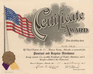 Certificate of Award - Americana