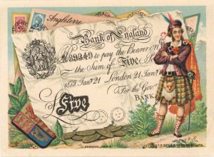 Trade Card of Foreign Paper Money - Americana