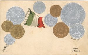 Post Card of Foreign Coins - Americana