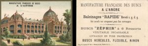 Advertising Card for Manufacture Francaise De Buscs - Americana