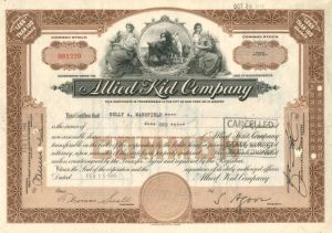 Allied Kid Co. - Stock Certificate