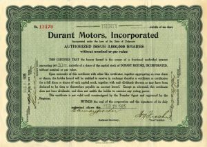 Durant Motors, Incorporated