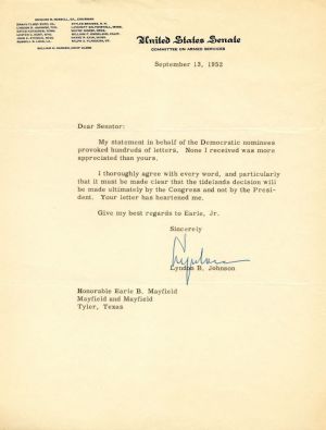 TLS signed by Lyndon B. Johnson