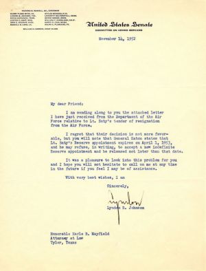 TLS signed by Lyndon B. Johnson