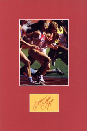 Portrait signed by Jackie Joyner Kersee