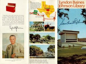 Sam Houston Johnson autographed Brochure - Americana