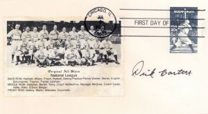 Dick Bartell signs "Babe Ruth" Envelope - Autographs