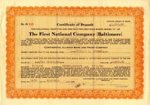 First National Co. (Baltimore) - $2,000