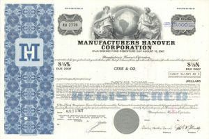 Manufacturers Hanover Corporation - $5,000 Bond