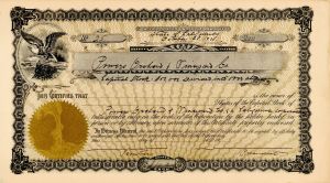 Powers Orchard and Vineyard Co. -  Stock Certificate