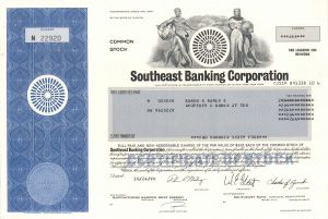 Southeast Banking Corp. - Stock Certificate