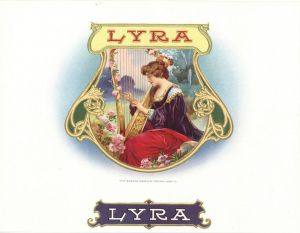 "Lyra" - Cigar Box Label