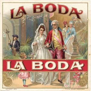 "La Boda" - Cigar Box Label