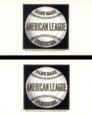 Hand Made American League - Cigar Box Label