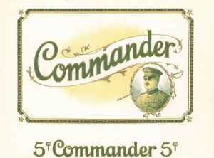 "Commander" - Cigar Box Label
