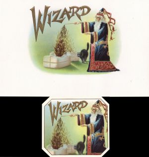 Cigar Box Labels - Wizard