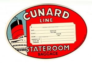 Cunard Line - Cigar Box Label