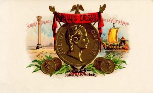 Julius Caesar - Cigar Box Label