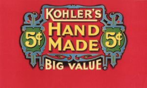 Kohler's - Cigar Box Label