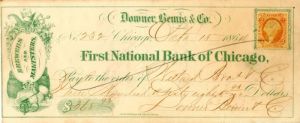 First National Bank of Chicago -  Check