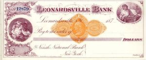 Leonardsville Bank -  Check