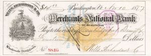 Merchants National Bank of Burlington - $7.09 or $14.00 Check