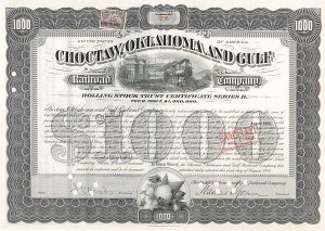 Choctaw, Oklahoma and Gulf Railroad - Bond