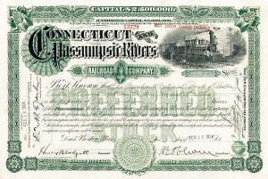 Connecticut  and Passumpsic Rivers Railroad - Stock Certificate