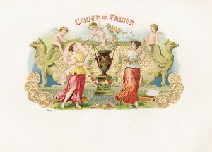 Cigar Box Label "Coupe de Faune"