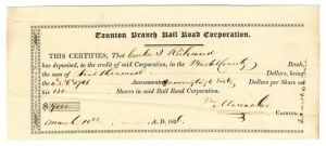 Taunton Branch Rail Road Corporation