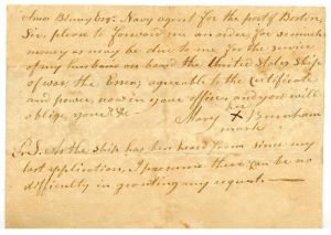 Early Letter Regarding U.S. Ship of War "Essen" - Boston, Massachusetts