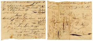 Invoice from Nathaniel Burnham to William Gray - 1792 dated Salem, Massachusetts Document