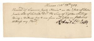 1783 Receipt - Early Documents