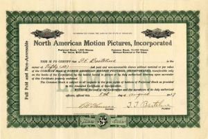 North American Motion Pictures, Incorporated